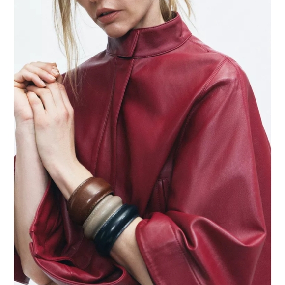 Zara Pack Of 3 Leather Bracelets - Picture 2 of 4